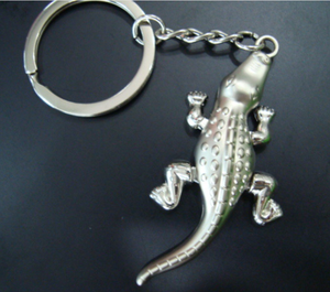 Cocodrilo llavero de Metal de 3D <span class=keywords><strong>Caimán</strong></span> llavero coche de dibujos animados colgante encanto - Product Image 3