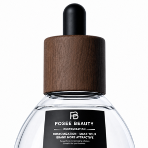 Flacon compte-gouttes carré en verre de luxe à base épaisse avec logo personnalisé, 30ml 50ml 100ml, fond transparent épaissi, flacon de sérum avec estampage doré - Product Image 6