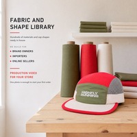 Casquette de course personnalisée HF légère, séchage rapide, imperméable, respirante, sportive, 5 panneaux, polyester, pour extérieur, plage, marathon, jogging, OEM