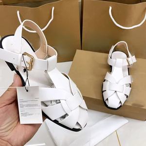 Sandalias Romanas Planas Tejidas Estilo Coreano 2026 para Mujer, Tendencia de Moda Otoñal, Cierre Deslizante, Estilo para Exteriores - Product Image 4