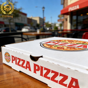 Boîte à pizza <span class=keywords><strong>hexagonale</strong></span> écologique recyclable en <span class=keywords><strong>carton</strong></span> ondulé avec logo pour restaurant, fournitures de restauration rapide - Product Image 1