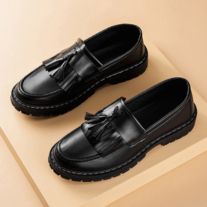 2026 British Style <b>Work</b> <b>Shoes</b> for Women <b>Comfortable</b> Slip-on Leather <b>Shoes</b> Casual Couple <b>Shoes</b> for Men - Product Image 1