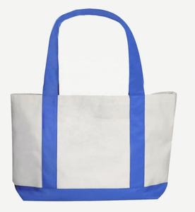 Bolsa cuadrada de lona de algodón ecológica al por mayor con asas de cuero resistente para trabajo o promoción - Product Image 6