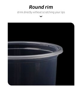 16oz (117mm) Clear Disposable Cups - <b>Dessert</b> Cups/bowl (Case of 500) Without Lids - Product Image 2