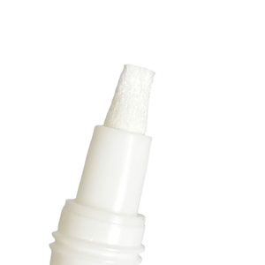 ขวดยาเปล่าพลาสติกพร้อมแปรงสีขาวทรงกลมขนาด10มล. แบบพกพา - Product Image 4