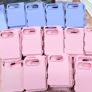 เคสโทรศัพท์ซิลิโคนพับได้สีพื้นคุณภาพสูงสำหรับ iPhone Duo ป้องกันการกระแทก รุ่น S003 ขายส่ง - Product Image 6