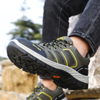 Chaussures de sécurité anti-perforation et anti-choc personnalisées avec logo OEM pour hommes, idéales pour le travail et la marche, vente en gros pour l'équipement industriel mondial