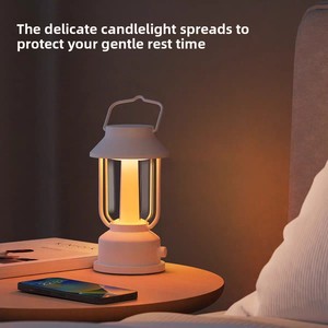 Lampe torche d'urgence et veilleuse de tente rechargeable à LED bicolore, longue durée, pour l'ambiance de <span class=keywords><strong>la</strong></span> maison et <span class=keywords><strong>du</strong></span> camping, modèle moyen - Product Image 4