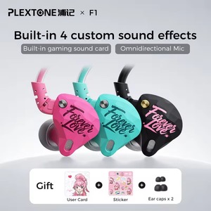 Audífonos para Juegos PLEXTONE F1, Intrauriculares con Micrófono, Interfaz Tipo-C, Cable de 120 cm, Controlador Dinámico de Metal, 6 Modos de Sonido para Juegos - Product Image 5