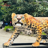 Modèle d'animal animatronique réaliste grandeur nature, robot animal simulé, panda, lion, pour exposition dans les parcs à thème et les centres commerciaux