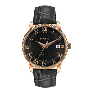 Montre Homme HALEI Neuve Originale à Quartz Étanche 3 ATM en Acier Inoxydable avec Aiguilles Mouvement Japonais Vente en Gros en Dropshipping - Product Image 3