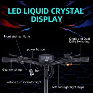 Scooter Plegable de 60V 38AH para Adultos, Alcance de 80-100KM, Llantas Sólidas de 11 Pulgadas, Portátil, 2 Ruedas, Diseño Plegable Electrónico de 3000W, Fácil de Transportar - Product Image 2