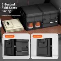 Boîte de rangement pliable pour voiture en tissu Oxford, organisateur de coffre multifonctionnel pour la vente en gros, fabriqué en Chine