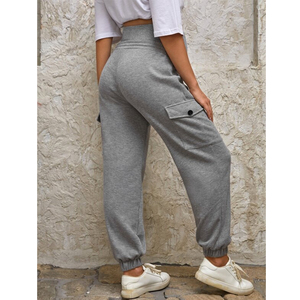 Vêtements de maternité Femmes enceintes Logo personnalisé Tissu gaufré Pantalons <span class=keywords><strong>cargo</strong></span> grande taille Femmes Pantalons <span class=keywords><strong>cargo</strong></span> de haute qualité <span class=keywords><strong>Femme</strong></span> - Product Image 3