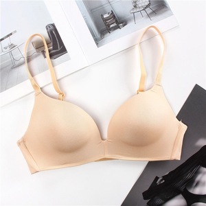 Soutien-gorge léger sans armatures, bonnets moulés fins, à double fermeture, bretelles fixes, pour femme, style push-up, disponible en plusieurs coloris - Product Image 3