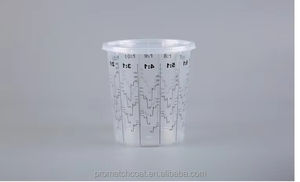 Factory Direct 400ml 700ml 1300ml 2300ml Gobelets de mélange de <span class=keywords><strong>peinture</strong></span> avec couvercles Balances transparentes pour l'entretien des bateaux et l'entretien des voitures - Product Image 2