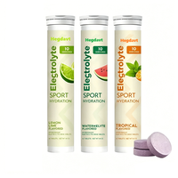 Tabletas Efervescentes de Electrolitos con Sabor a Bayas para Hidratación, Tabletas Veganas Comestibles para Deportistas, Entrega Rápida