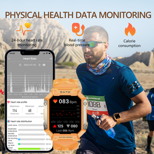Nuovo Smartwatch Sportivo 2024 con Schermo OLED, Impermeabile IP68, Tracker <span class=keywords><strong>Fitness</strong></span> con Monitoraggio Attività e Sonno, Unisex - Product Image 3