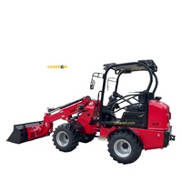 CASEREM TL10 pour mini-chargeuse sur pneus diesel avec système entièrement hydraulique, capacité de la benne de 0,6 m³ pour l'agriculture et la construction