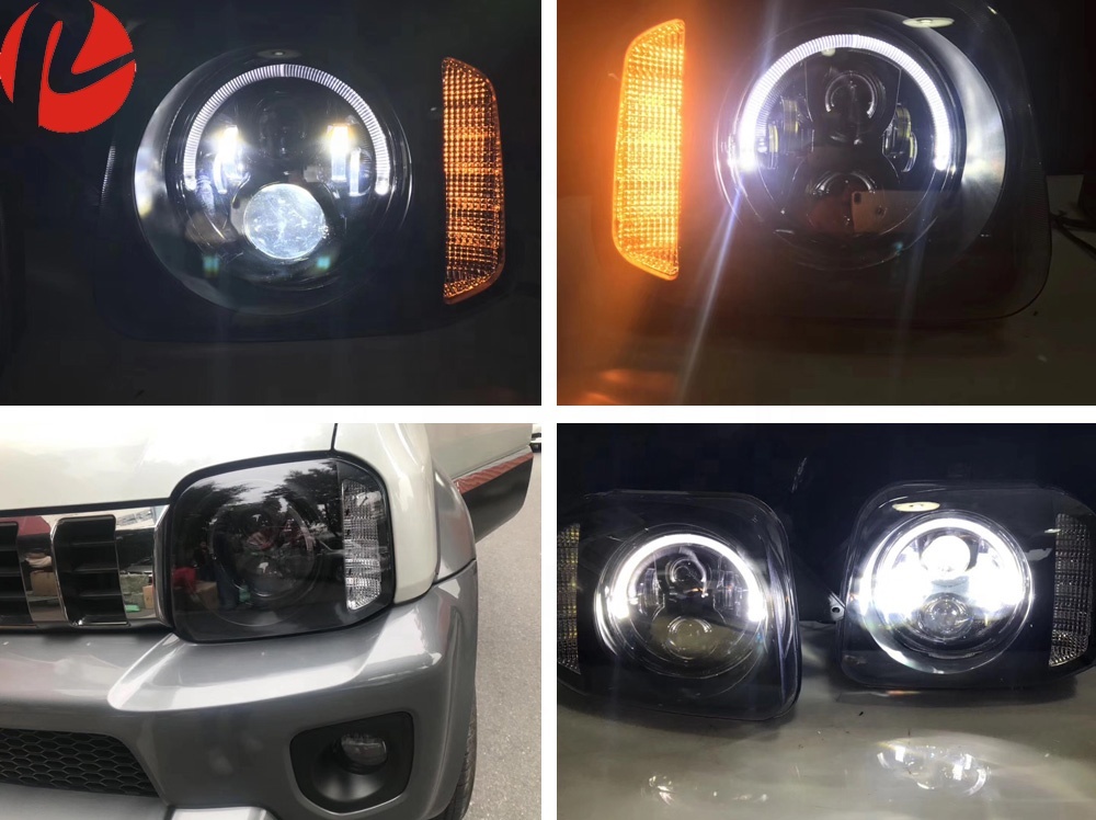 KIMISS 2 Pièces Garniture Phare Avant Auto-Adhésive Pour Suzuki Jimny 2007-2017