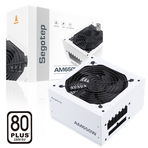 <span class=keywords><strong>Segotep</strong></span> สวิตช์ไฟสำหรับคอมพิวเตอร์ตั้งโต๊ะสำหรับเล่นเกมอุปกรณ์จ่ายไฟแบบแยกส่วนสำหรับ AM650W สีขาว - Product Image 2