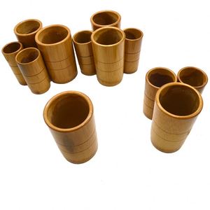 Ensemble de ventouses en bambou en bois chinois ensemble de thérapie de ventouses d'aspiration sous vide ventouses tasses <span class=keywords><strong>Hijama</strong></span> bambou en bois - Product Image 2