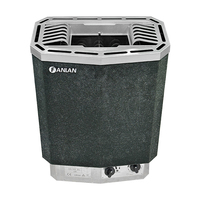 Chauffage de sauna électrique moderne populaire, directement de l'usine, options 6KW et 9KW, panneau de commande, vente chaude, fonction vapeur sèche, à pellets