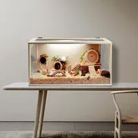 Enclos pour animaux de compagnie en bois massif, boîte d'élevage pour cailles, villa d'escalade pour hamsters, cage d'élevage à température constante pour cailles et poussins