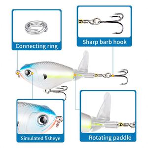 Señuelo de Pesca Whopper Plopper de Alta Calidad, 103 mm, 11.5 g, 5 Colores Disponibles, Cola Giratoria Flotante para Pesca en Agua Salada, Salmón, Marlín - Product Image 2
