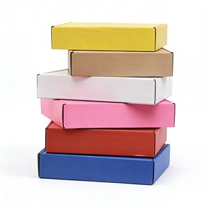 Boîte d'expédition pliable en carton ondulé de bonne qualité, colorée, avec taille personnalisée pour l'expédition - Product Image 1