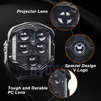 OVOVS Autres accessoires d'éclairage de voiture Lampe de travail 95 Watts avec fond de faisceau haut et bas Lampe de travail LED 7 pouces Pod pour camion 4x4