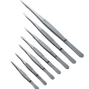 Pince à épiler droite en acier inoxydable épaissi, usinée avec précision, qualité industrielle, pinces de laboratoire, 14 spécifications - Product Image 2
