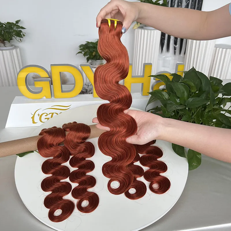 GDY Fashion #350 Цвет волнистые пряди волос с застежкой бразильские волосы Remy наращивание необработанные пряди волос