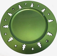 Assiettes en plastique jetables pour la décoration de fêtes, mariages et événements, Assiettes Thème Arbre de Naissance