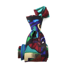 China, venta al por mayor, nueva colección de corbatas para hombre, corbata personalizada hecha a mano, diseño de arte creativo abstracto, corbatas de seda impresas alucinógenas - Product Image 1