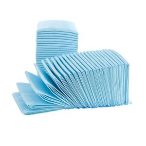 Tapis d'entraînement pour chiots de luxe bleus jetables en fibre PE, anti-fuites, biodégradables, durables, en lin réutilisable, SAP, petite taille - Product Image 6