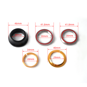 HS02 Bmx Racing Headset CNC Sealed Bearing 44-56mm Headset pour 28.6mm Tapered Tube Fork S'adapte également au Dirt Jumper Tapered - Product Image 3