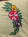 Traditional Embroidered <b>Cushion</b> <b>Cover</b> Pure Cotton Machine Washable Machine Stitched Elegant Floral Design - Product Image 2