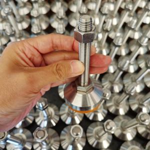 Haute qualité vis personnalisée M8 M10 M12 M16 M20 filetage Machine métal Nylon caoutchouc pieds de nivellement pied réglable universel - Product Image 2