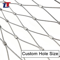Maille de câble flexible en acier inoxydable homologuée CE pour volière, filet pour oiseaux, maille de corde en acier inoxydable