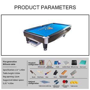 Nhà Máy Bán Buôn Chuyên Nghiệp Bảng Hồ Bơi 9ft Billiard Slate Mỹ Hồ Bơi Bida Bảng 3 Trong 1 Bàn Hồ Bơi Cho Câu Lạc Bộ Sử Dụng - Product Image 2