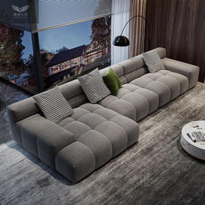 Sofás Modernos para Sala de Estar, Muebles para el Hogar, Sofá Modular de Lujo con Tapicería de Tela, Sofá Esquinero en Forma de L, Sofá Nórdico para Hoteles - Product Image 3