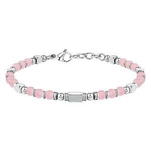 Violet empereur pin Nature <span class=keywords><strong>pierre</strong></span> perlée Bracelets en acier inoxydable noir mat bleu pin noix <span class=keywords><strong>pierre</strong></span> Bracelet bijoux à la mode cadeaux - Product Image 5