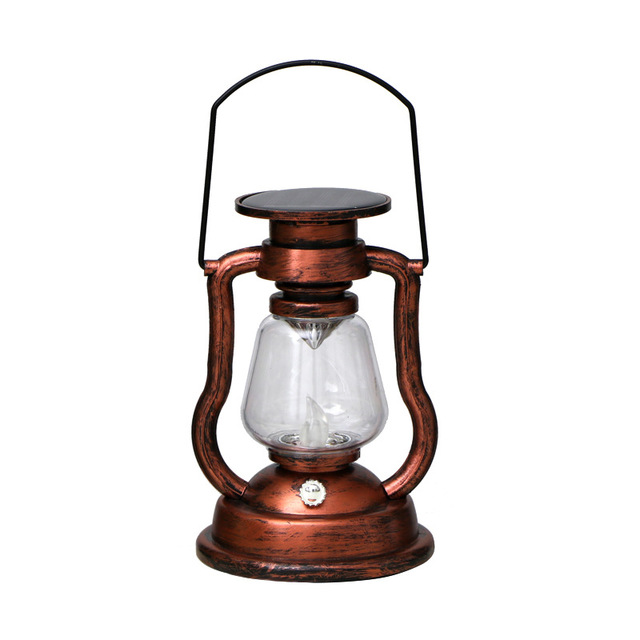 Outdoor Led Light Wall Oil Camping Lantern Plastic Hanging Lantern Retro Outdoor Wall Light Waterproof Solar Garden Led Lamp