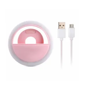 Hot Sell Ins Unique item Dimmable phone photographic fill light Clip-on led Ring Light Self-timer fill light