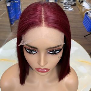 Perruque Bob 100% Cheveux Humains, SDD 10 Pouces # Perruque Bob 99J 5x5 Closure ultra-lisse, en cheveux humains bruts vietnamiens - Product Image 1