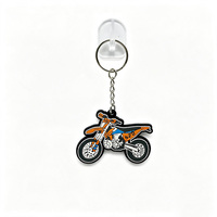 Llavero de PVC personalizado al por mayor para motocross, llavero de goma suave para motocicleta, regalo de recuerdo para motociclistas y aficionados a las carreras, a granel