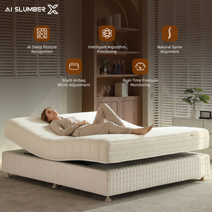 AISLUMBERX Durable High Quality Motorized <strong>Adjustable</strong> Smart <strong>Mattress</strong> Sleep Monitoring Wireless Remote Control Hospital Hotel - Product Image 1
