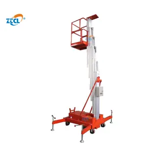 6m Single mast Aluminum alloy mast lift /elevating work platform