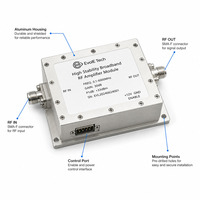 Module amplificateur de puissance RF à large bande EVA3027-30-M-20M 20-1000MHz/30W GaN à gain ultra-stable, faible bruit, haute stabilité, alimentation CC 28V